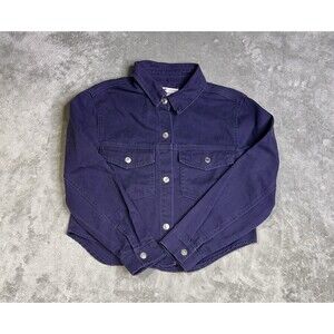 STOOSH Vintage Denim Jacket Evening Blue Snap Front Classic Fit Medium New w/Tag